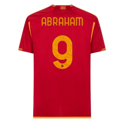 Pánský Fotbalový dres AS Roma Tammy Abraham #9 2023-24 Domácí Krátký Rukáv